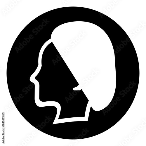Wear Hair Net Symbol Sign, Vector Illustration, Isolate On White Background Label.EPS10