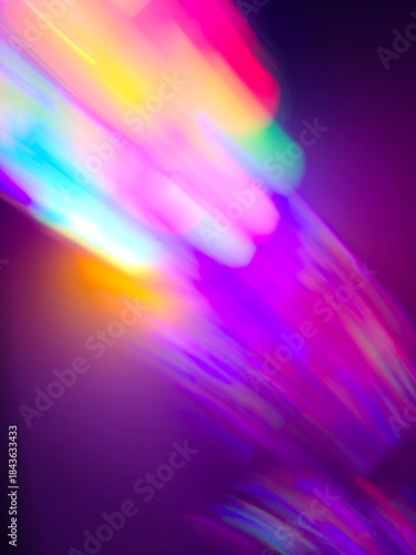 Vászonkép Soft glowing rays evoke hyperspace-like travel through cosmic layers