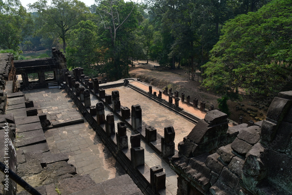 Naklejka premium カンボジア シェムリアップ遺跡群 パプーオン