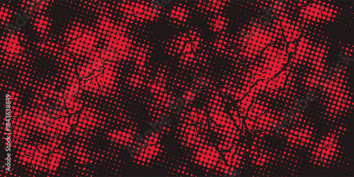 black red dragon decal brush fire volcano lava sakura Asia Japan anime style illustration sporty background banner, vector.