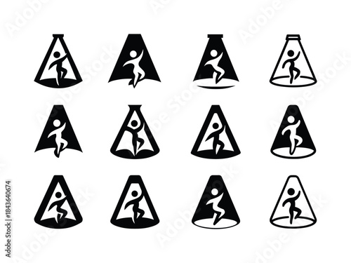 Exotic Dance Logos. Exotic dance and creative expression. Icon s
