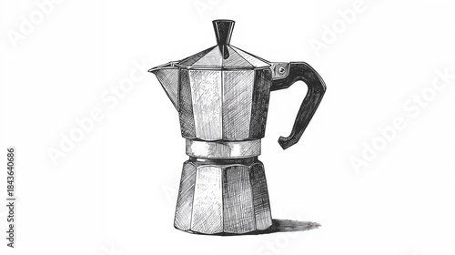 coffee maker isolated on white