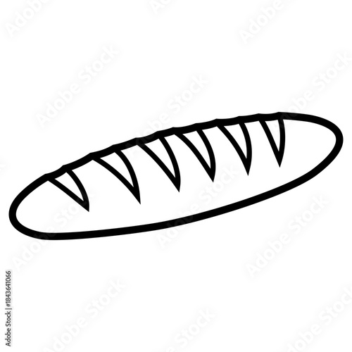 Baguette Simple Illustration 