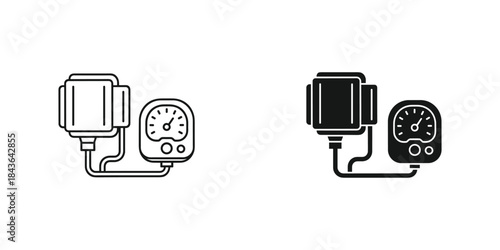 Two data monitors displaying graphs