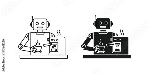 Robot hairdressers with tools