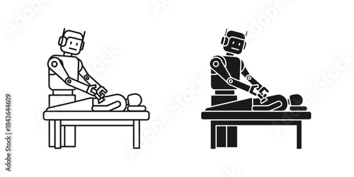 Robot performing surgery