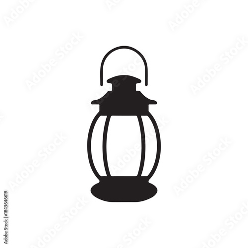 vintage oil lamp .vector eps 10