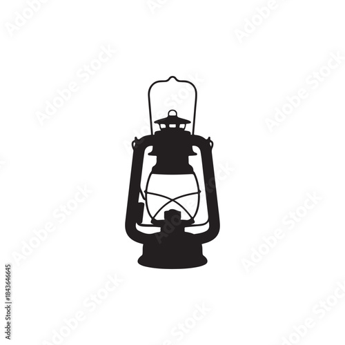 vintage oil lamp .vector eps 10