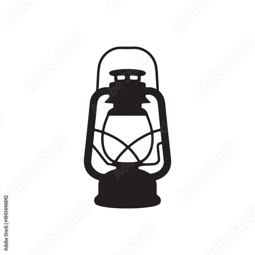 vintage oil lamp .vector eps 10