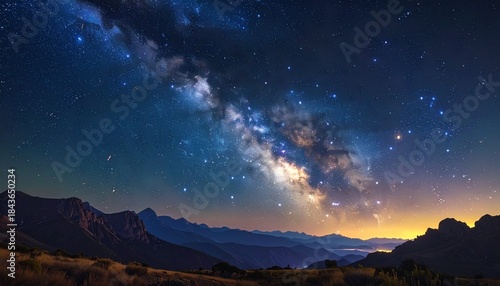 sunrise in the mountains