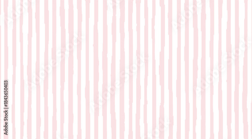 Pale pink and white irregular vertical stripes pattern for decorative backgrounds or children's