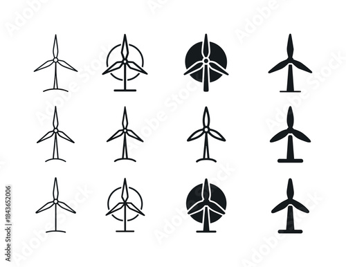 Eco-Business Icon Set. Sustainable living and eco-business. Icon