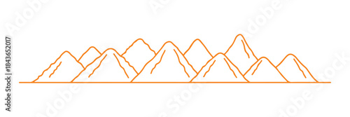 line icon representing a spice heap collection. spice heap collection sign. illustration of an isolated contour in color