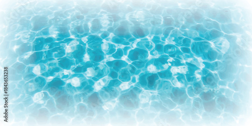 Calm pool water under sunlight