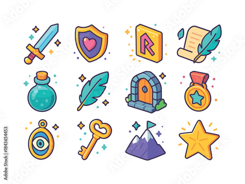 Heroic Quest Icons. Hero