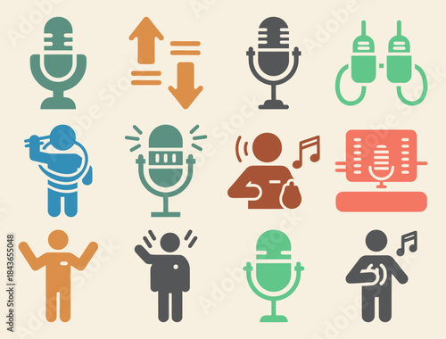 Voice Therapy Microphone Vocal Cords Voice Warm Up Humming Pitch Control Brown Background