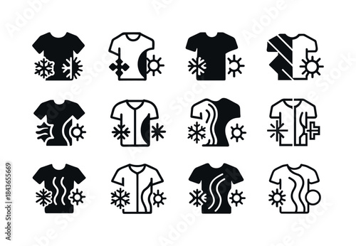 Athlete Smart Textiles Logos. Smart textiles for athletes. Icon