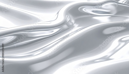 シルバーフルイド・リフレクティブライト背景