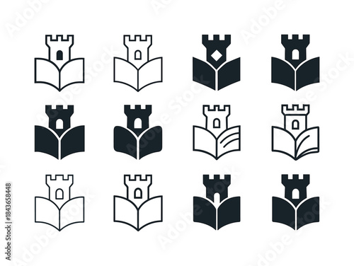 Storybook Castle Logos. Children