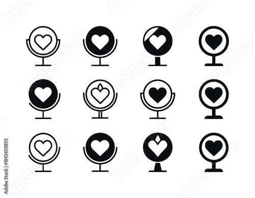 Self-Compassion Logo Variations. Self-compassion and self-accept