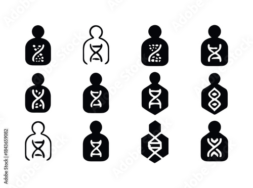 Microbiome Logo Variations. The exploration of the human microbi