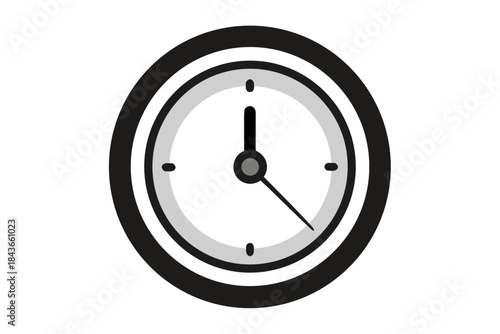 simple wall clock time indicator icon