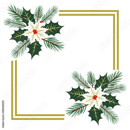 ELEGANT CRHISTMAS FLORAL CORN...