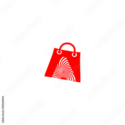 Shopping bag with Letter A fo...