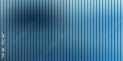 Dark blue grey ribbed glass. Vector ribbed glass texture background. Mesh gradient. acrylic ribbed bath surface. Reeded glass background semitransparent overlay. Bath wall window