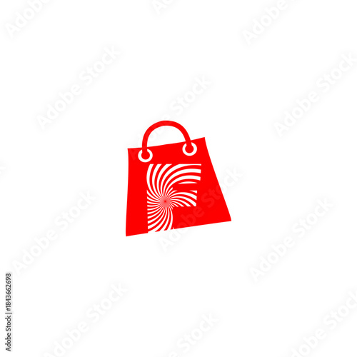 Shopping bag with Letter F fo...