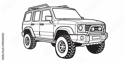 off road vehicle vector