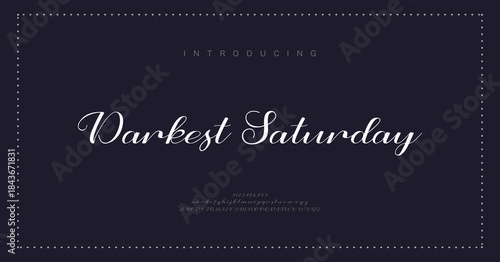 Elegant luxury alphabet font logo. Typography modern classic lettering serif italic fonts decorative wedding vintage retro logos. vector illustration
