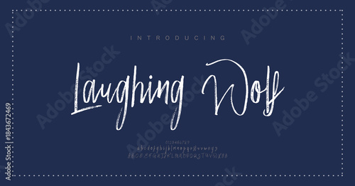 Luxury wedding alphabet letters font with tails. Typography elegant classic serif fonts and number decorative vintage retro concept for logo branding. vector illustration
