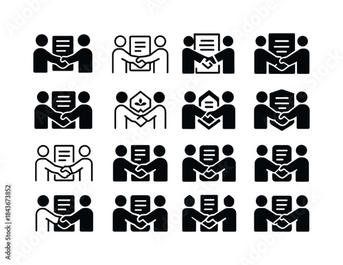 Settlement Agreement Logos. Signing of settlement agreement. Ico