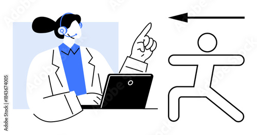 Remote assistance. A professional customer support agent assisting with communication and guidance s remote assistance for digital technology, customer service solutions, and virtual troubleshooting