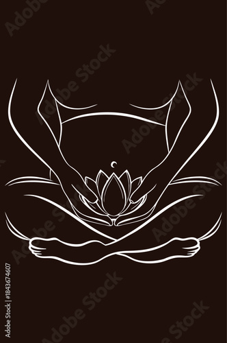 Lotus Flower Hands Zen Meditation Symbol Spiritual Growth