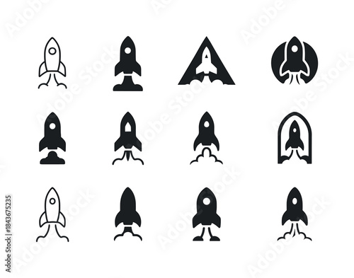 Space Exploration Icons. space exploration. Icon set. Set Logo o