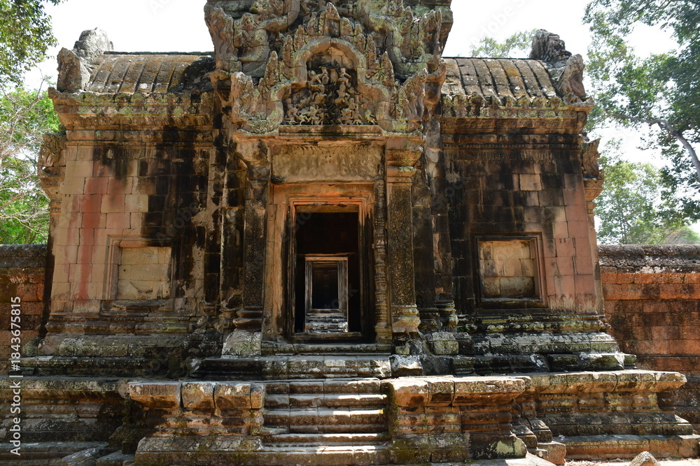 Naklejka premium カンボジア シェムリアップ遺跡群 トマノン