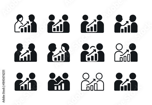 Parent-Teacher Logo Variations. parent-teacher meetings. Icon se