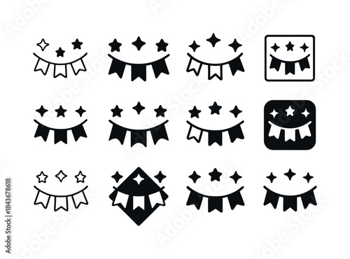 Festive Icon Variations. Celebrating life through holidays and t