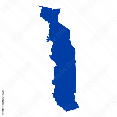 Abstract Blue Togo Simple Map