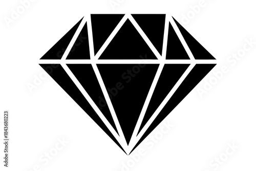 Diamond Silhouette – Vector Art for Luxury, Jewelry & Gem Design

