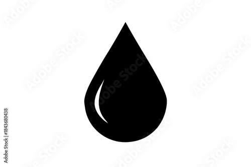 Water Drop Silhouette – Vector Art for Liquid, Nature & Clean Design

