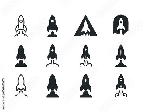 Space Exploration Icons. space exploration. Icon set. Set Logo o
