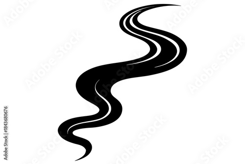 Abstract Wavy Line – Vector Art for Flow, Motion & Design

