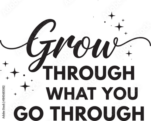 Motivational Quote Typography T-Shirt Design on White Background