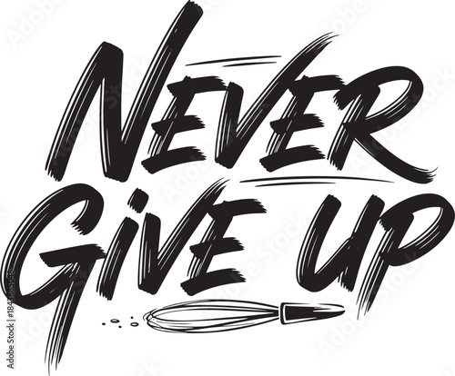 Motivational Quote Typography T-Shirt Design on White Background