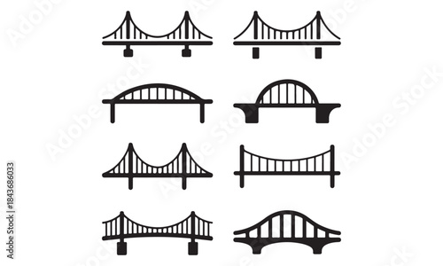 bridge icon vector png design bundle