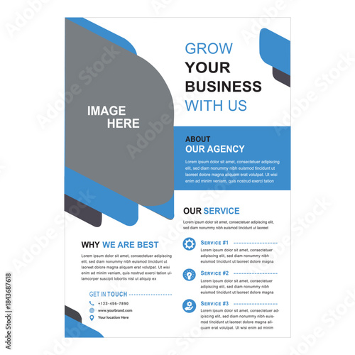 Modern stylish corporate business flyer