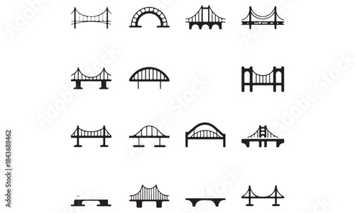 bridge icon vector png design bundle